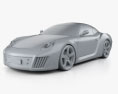 Rinspeed zaZen 2006 3D-Modell clay render