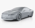 Rinspeed Etos 2016 3d model clay render