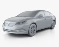Roewe E950 2019 3d model clay render