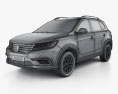 Roewe RX5 2018 3Dモデル wire render