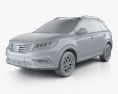 Roewe RX5 2018 3Dモデル clay render