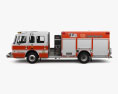 Rosenbauer TP3 Pumper Fire Truck 2022 3d model side view