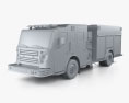 Rosenbauer TP3 Pumper Fire Truck 2022 3d model clay render