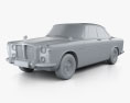 Rover P5B coupe 1973 3d model clay render