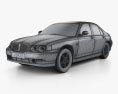 Rover 75 2005 3D-Modell wire render