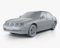 Rover 75 2005 3D модель clay render