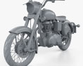 Royal Enfield Bullet C5 Classic 2014 Modello 3D clay render