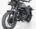 Royal Enfield Continental GT Cafe Racer 2014 3D-Modell wire render