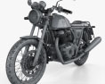 Royal Enfield Continental GT650 2019 3D 모델  wire render