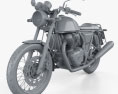 Royal Enfield Continental GT650 2019 3D-Modell clay render