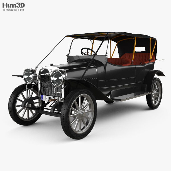 Russo-Balt K12/20 1911 3D模型