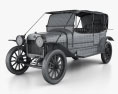 Russo-Balt K12/20 1911 3D-Modell wire render