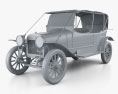Russo-Balt K12/20 1911 3D-Modell clay render