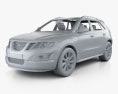 Saab 9-4X 2014 3D-Modell clay render