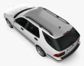 Saab 9-5 Aero wagon 2010 3D模型 顶视图