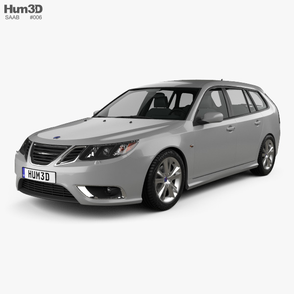 Saab 9-3 Sport Combi 2013 3D model