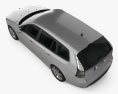 Saab 9-3 Sport Combi 2013 3D-Modell Draufsicht