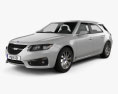 Saab 9-5 Sport Combi 2013 3d model