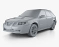 Saab 9-2X 2006 3Dモデル clay render
