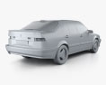 Saab 9000 Aero 1993 3D-Modell