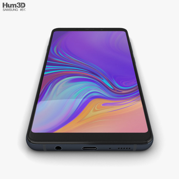 samsung galaxy a9 2018 caviar black 3d model