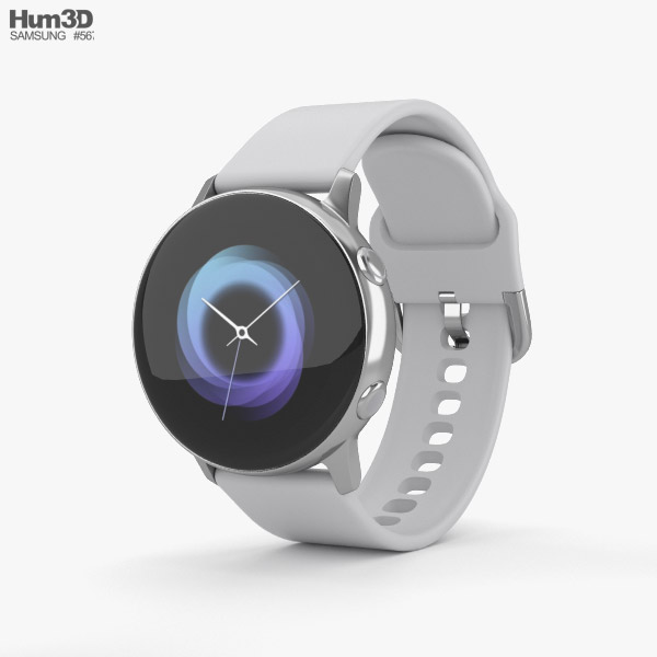 Samsung Galaxy Watch Active Silver 3D model