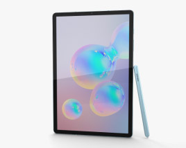 Samsung Galaxy Tab S6 Cloud Blue 3Dモデル