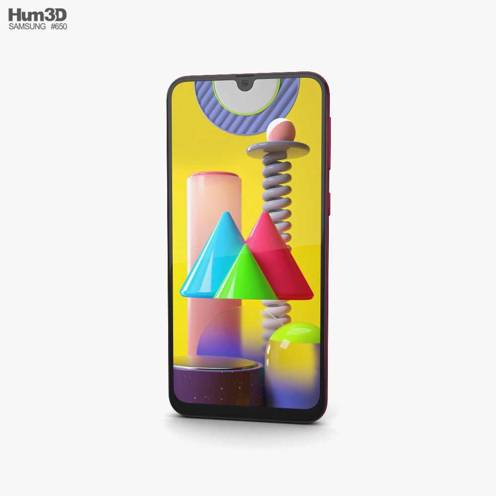 Samsung Galaxy M31 Red 3D model