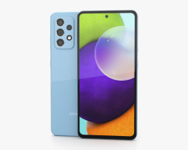 Samsung Galaxy A52 Awesome Blue 3D model
