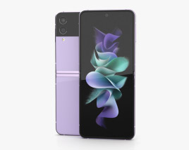 Samsung Galaxy Z Flip3 Lavender 3D model