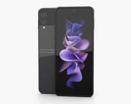 Samsung Galaxy Z Flip3 Phantom Black Modèle 3D