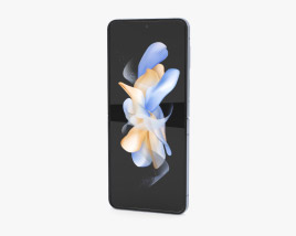 Samsung Galaxy Z Flip 4 Blue 3D model