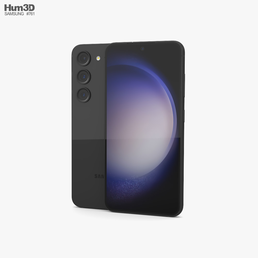 Samsung Galaxy S23 Phantom Black 3D модель - Електроніка на Hum3D