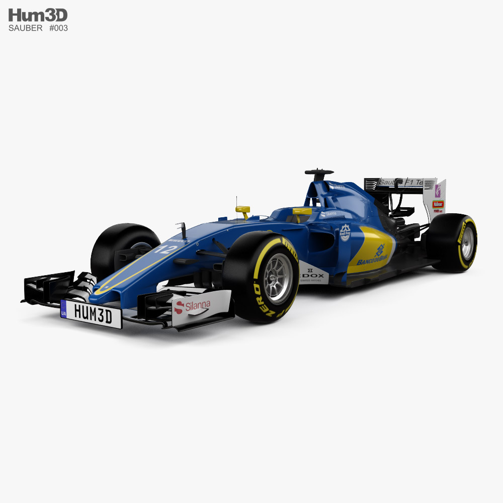 Sauber C35 F1 2016 3D模型