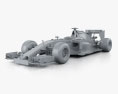 Sauber C35 F1 2016 3d model clay render
