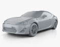Scion FR-S 2015 3d model clay render