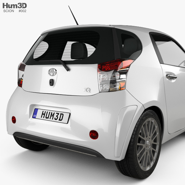 Scion iQ 2015 3D model - Vehicles on Hum3D