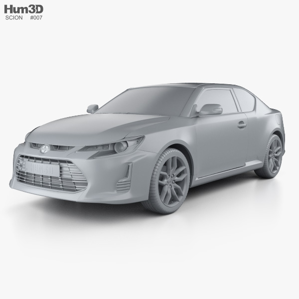 Scion tC 2017 3D model - Vehicles on Hum3D