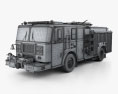 Seagrave Marauder II Fire Truck 2020 3d model wire render