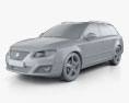 Seat Exeo Tourer 2014 3d model clay render