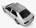 Seat Toledo Mk1 1993 3d model top view