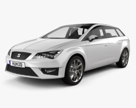 3D model of Seat Leon wagon 2016