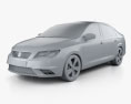 Seat Toledo Mk4 2015 3d model clay render