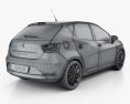 Seat Ibiza 5-door hatchback 2014 3d model