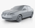 Seat Cordoba 2009 3D-Modell clay render
