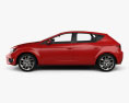 Seat Leon FR 5-door hatchback with HQ interior and engine 2016 3d model side view