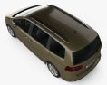 Seat Alhambra 2014 3D 모델  top view