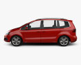 Seat Alhambra 2017 3d model side view