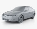 Seat Toledo 2004 3D模型 clay render