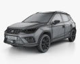 Seat Arona FR 2020 3D 모델  wire render